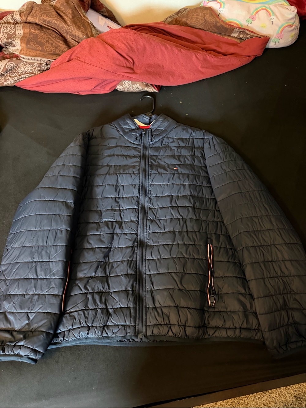 Tommy Hilfiger Navy Quilted Lightweight Puffer Jacket